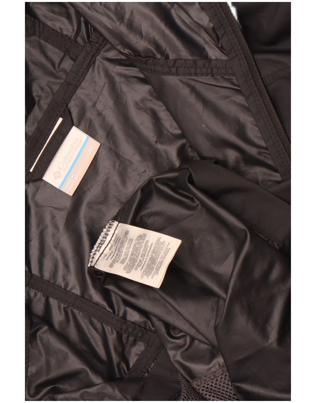 Giacca antipioggia con cappuccio da uomo Columbia UK 38 poliestere nero medio