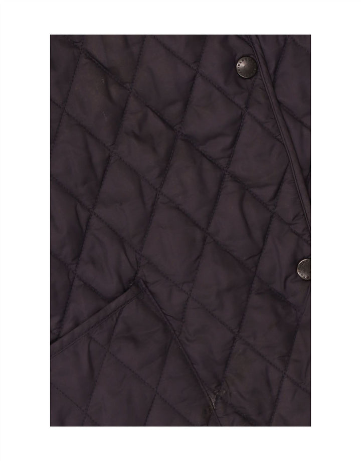 Giacca trapuntata da donna Barbour UK 16 Large Blu Navy in poliammide