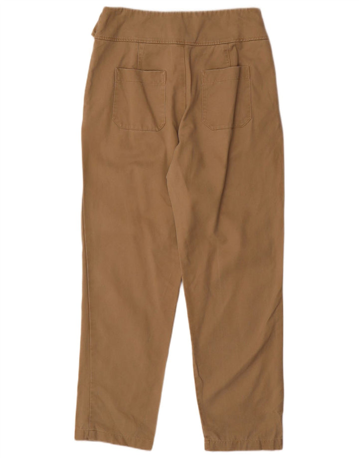 ZARA Womens Tapered Casual Trousers Medium W28 L28 Beige Cotton
