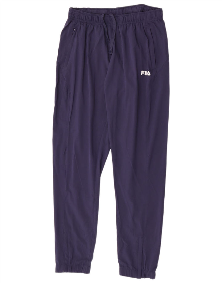 Pantaloni da tuta da uomo Fila Joggers medio poliestere blu navy