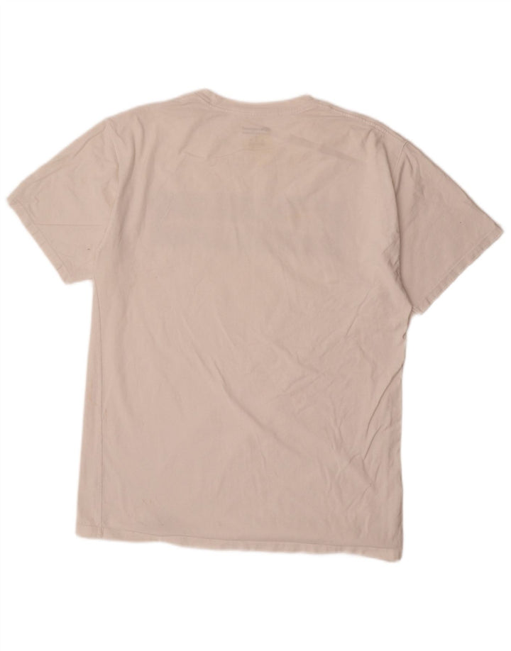 T-shirt grafica da uomo Champion Top in cotone bianco medio