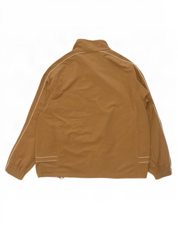 Giacca da tuta da uomo in velluto Diadora 2XL Poliestere a righe beige