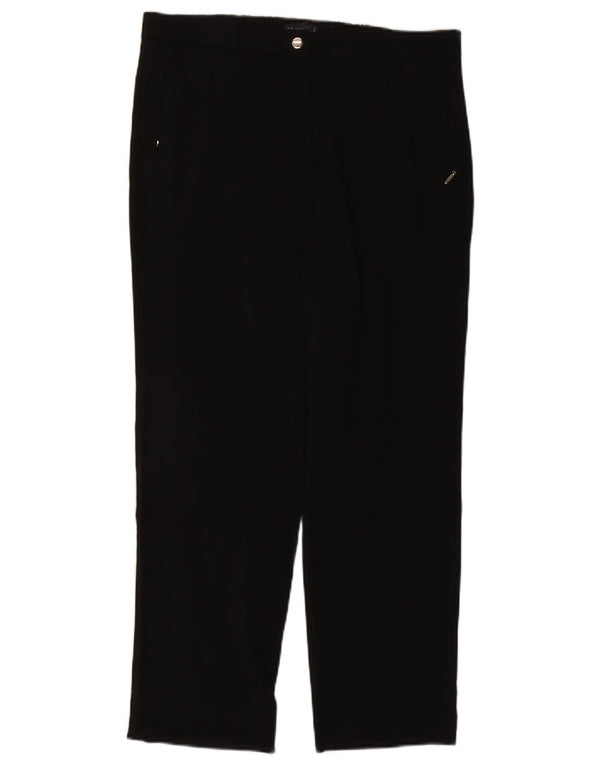 Pantaloni chino dritti da donna Marks & Spencer UK 16 Large W34 L28 neri