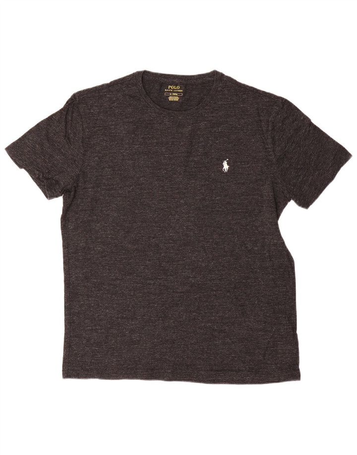 T-shirt da uomo Polo Ralph Lauren Top in cotone grigio medio