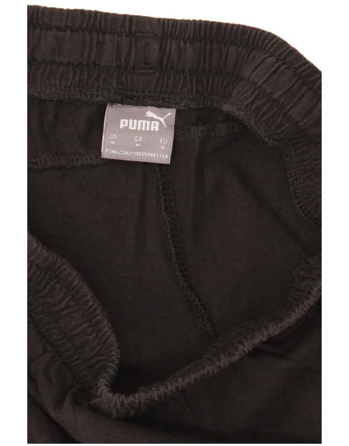 Pantaloncini sportivi grafici da uomo Puma medi neri