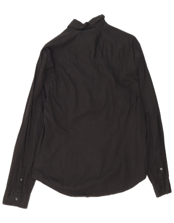 Camicia da uomo Calvin Klein Jeans XL in cotone nero