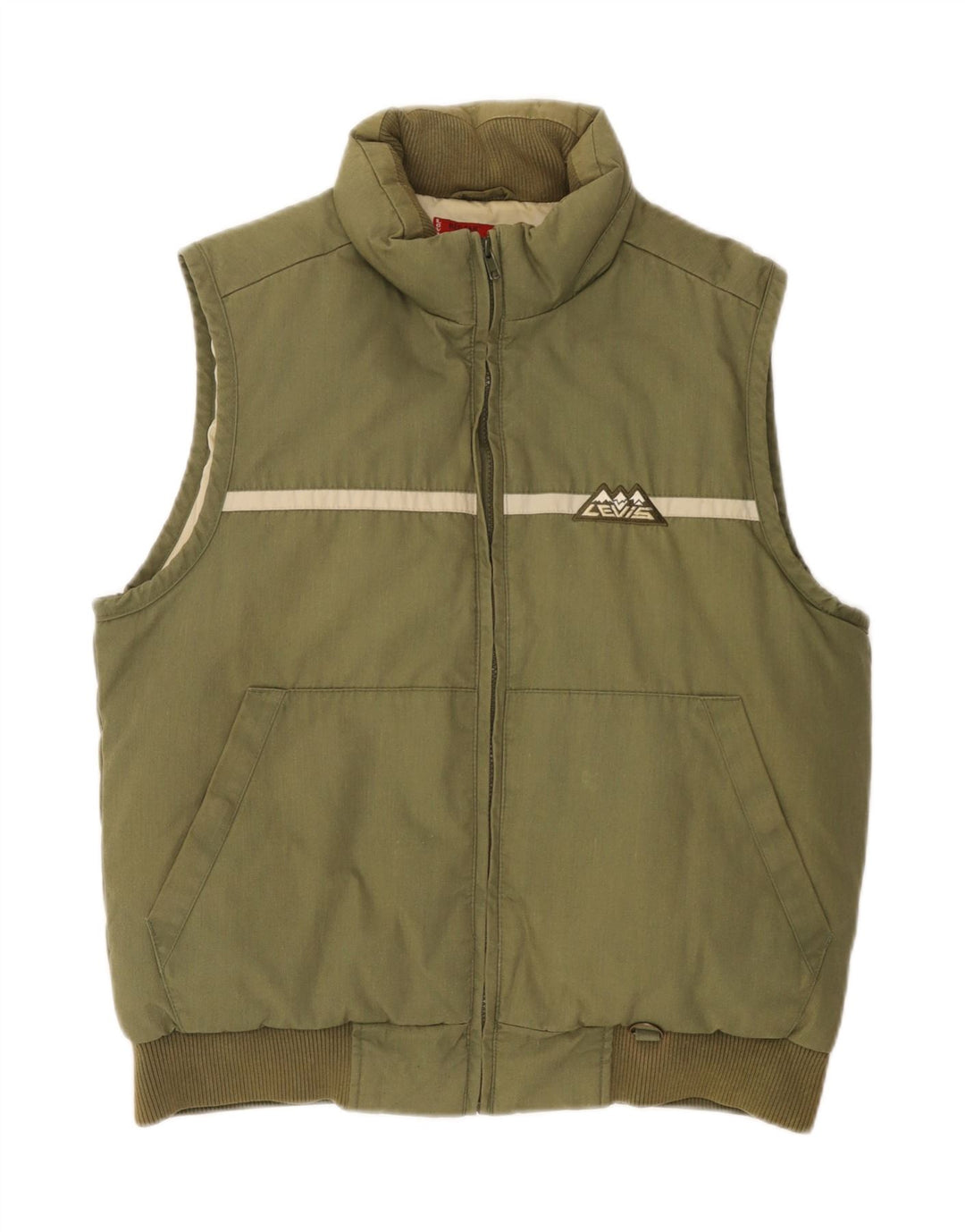 Gilet imbottito da uomo Levi's UK 40 Large color kaki
