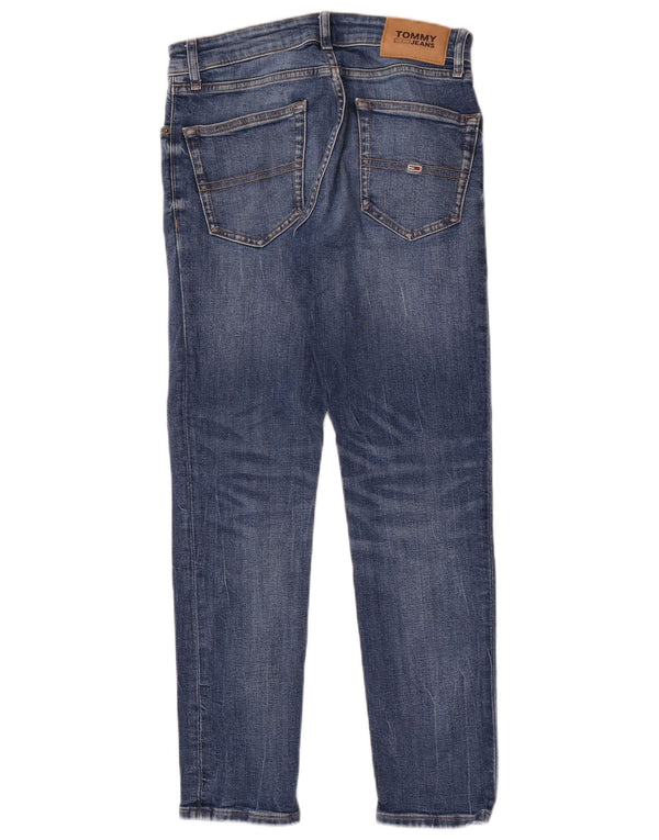 Jeans slim da uomo Tommy Hilfiger W27 L30 cotone blu