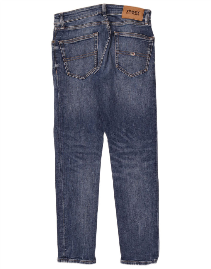 Jeans slim da uomo Tommy Hilfiger W27 L30 cotone blu