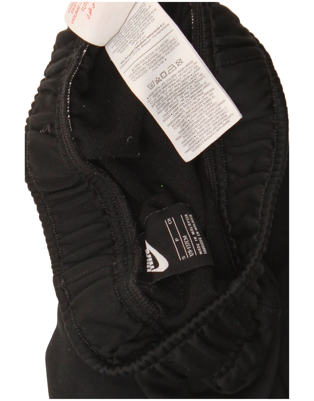 Pantaloni da tuta da ragazzo NIKE Joggers 8-9 anni piccoli in poliestere nero