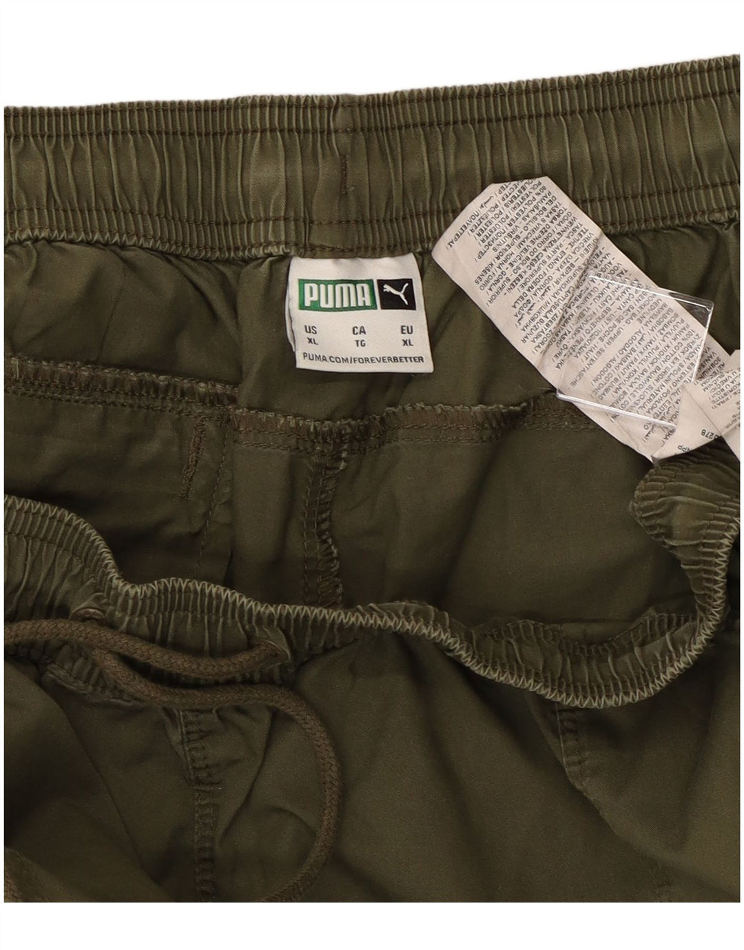 Pantaloni cargo da jogging PUMA da uomo XL W38 L28 cotone kaki