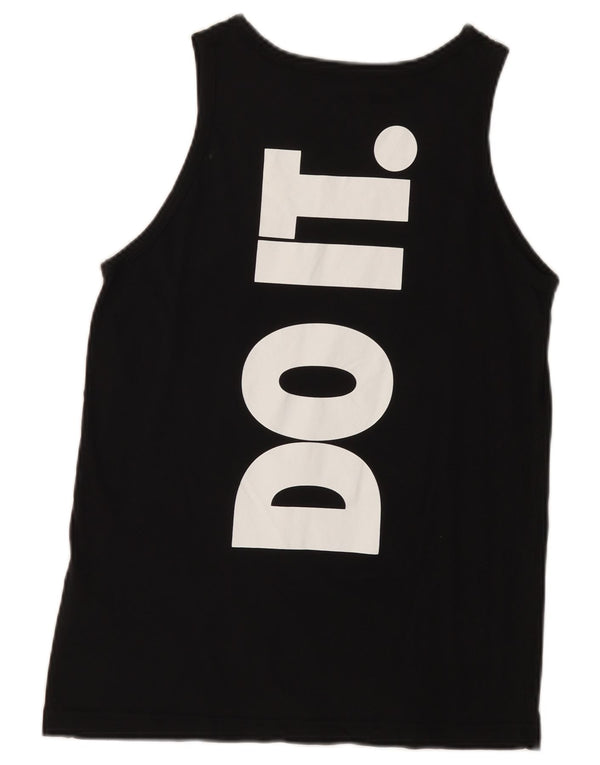 Canotta grafica Nike da ragazzo, 13-14 anni, XL, cotone color block nero
