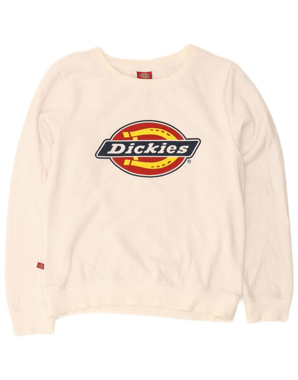 Dickies Felpa con grafica per ragazzi Maglione 11-12 anni in cotone bianco