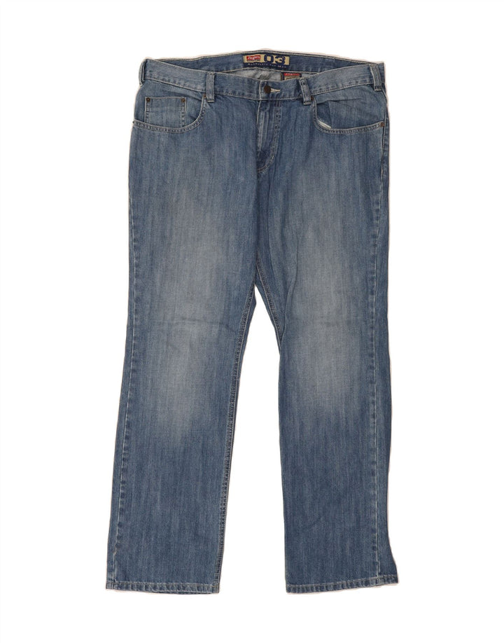 JINGLERS Mens Straight Jeans W40 L32 Blue Cotton Vintage Jinglers and Second-Hand Jinglers from Messina Hembry 