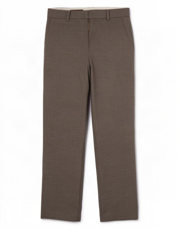Pantaloni da abito dritti da donna Brooks Brothers US 6 Medium W30 L30 Lana grigia
