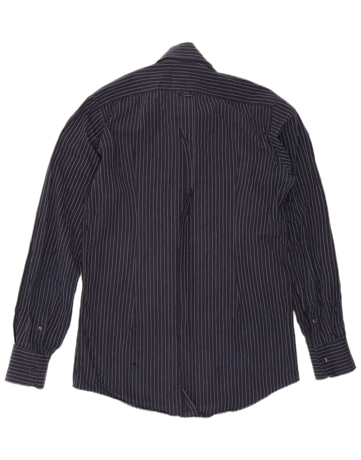 Camicia da uomo Dolce & Gabbana taglia 40 15 3/4 gessato medio blu navy