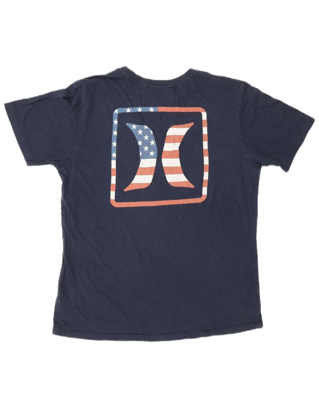 T-shirt grafica da uomo HURLEY Top in cotone medio blu navy