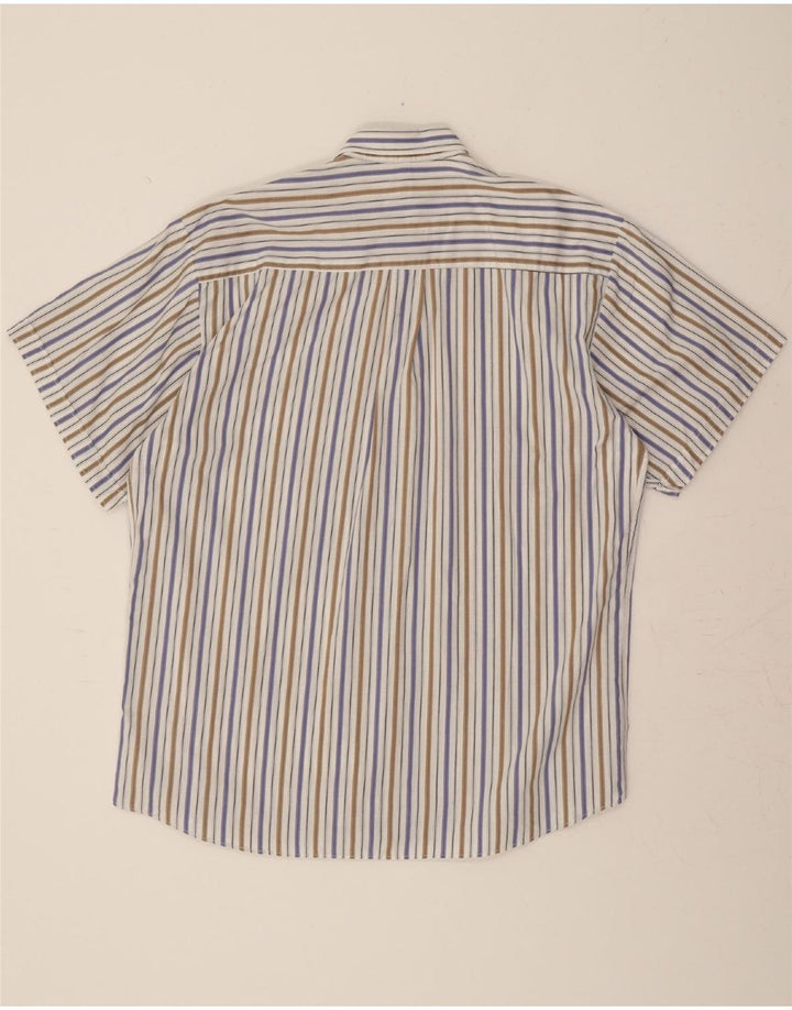 BALLOON Mens Short Sleeve Shirt Size 40 Medium Multicoloured Striped Vintage Balloon and Second-Hand Balloon from Messina Hembry 
