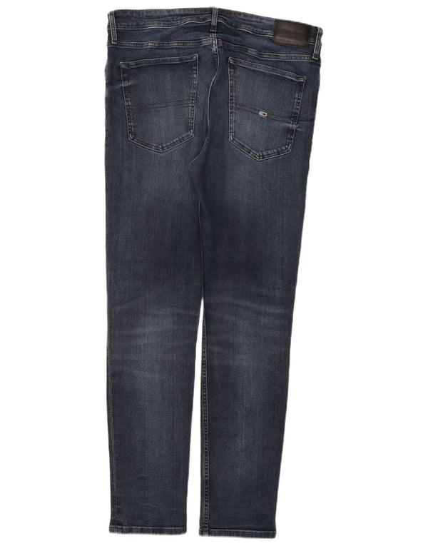 Tommy Hilfiger Uomo Simon Skinny Jeans W36 L32 Blu Navy Cotone