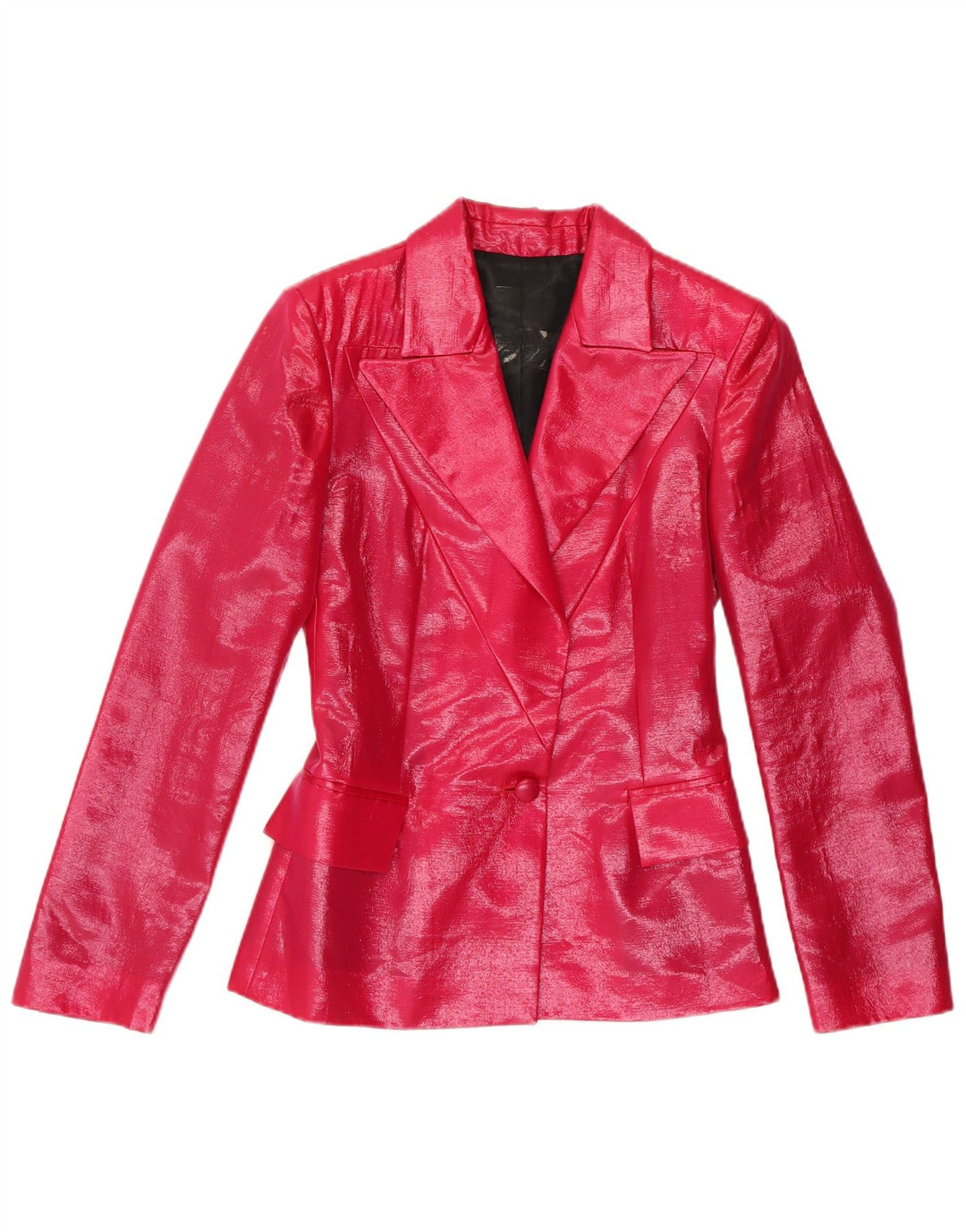 Giacca blazer vintage da donna a 1 bottone IT 42 rosa medio