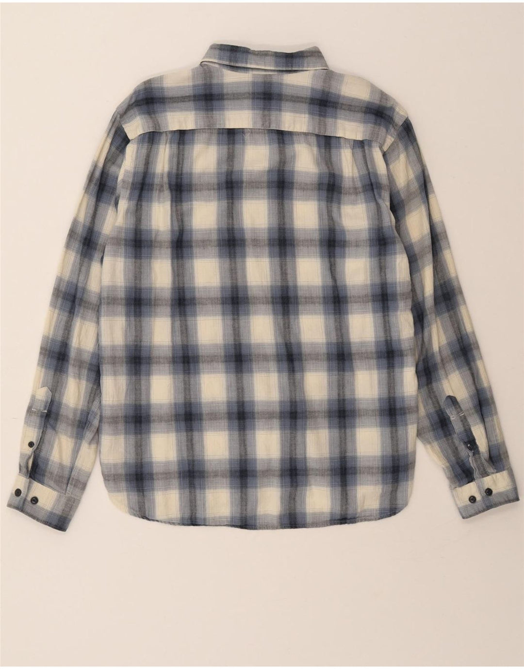 DOCKERS Mens Shirt Large Blue Check Cotton Vintage Dockers and Second-Hand Dockers from Messina Hembry 