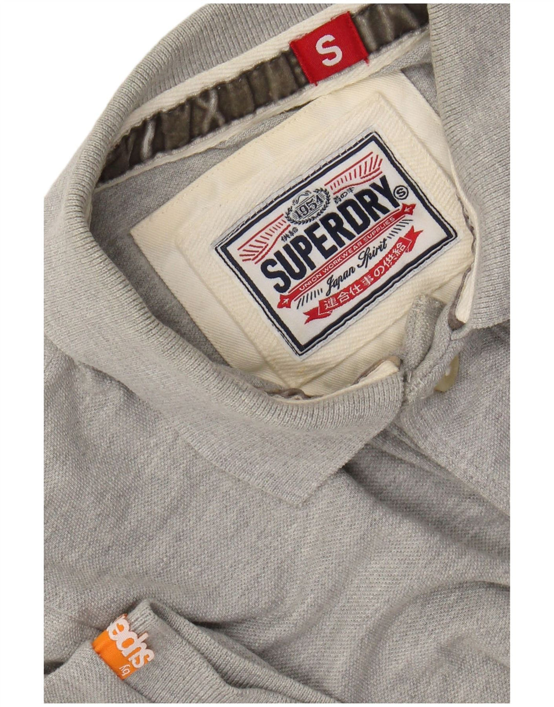 Polo grafica da uomo SUPERDRY piccola grigia screziata