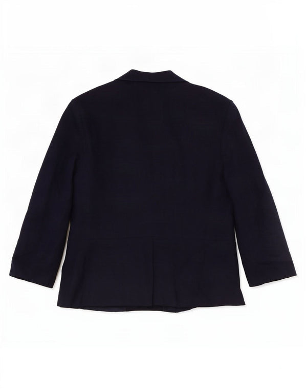 Giacca blazer da donna con maniche a 3/4 Marks & Spencer UK 14 grande blu navy
