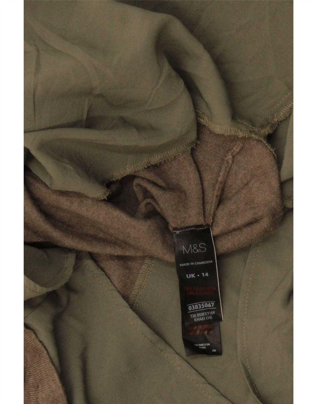 Maglia da donna Marks & Spencer UK 14 Large Viscosa kaki