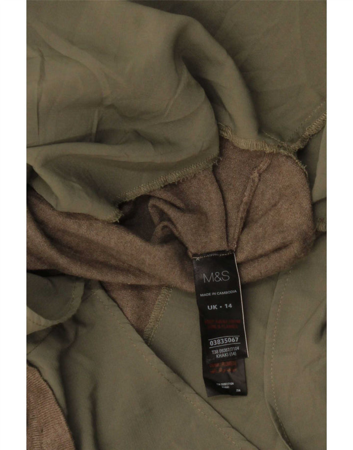 Maglia da donna Marks & Spencer UK 14 Large Viscosa kaki