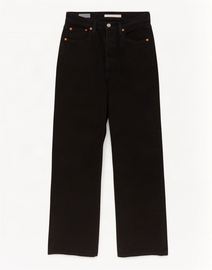 Jeans dritti Levi's Ribcage da donna W25 L28 neri