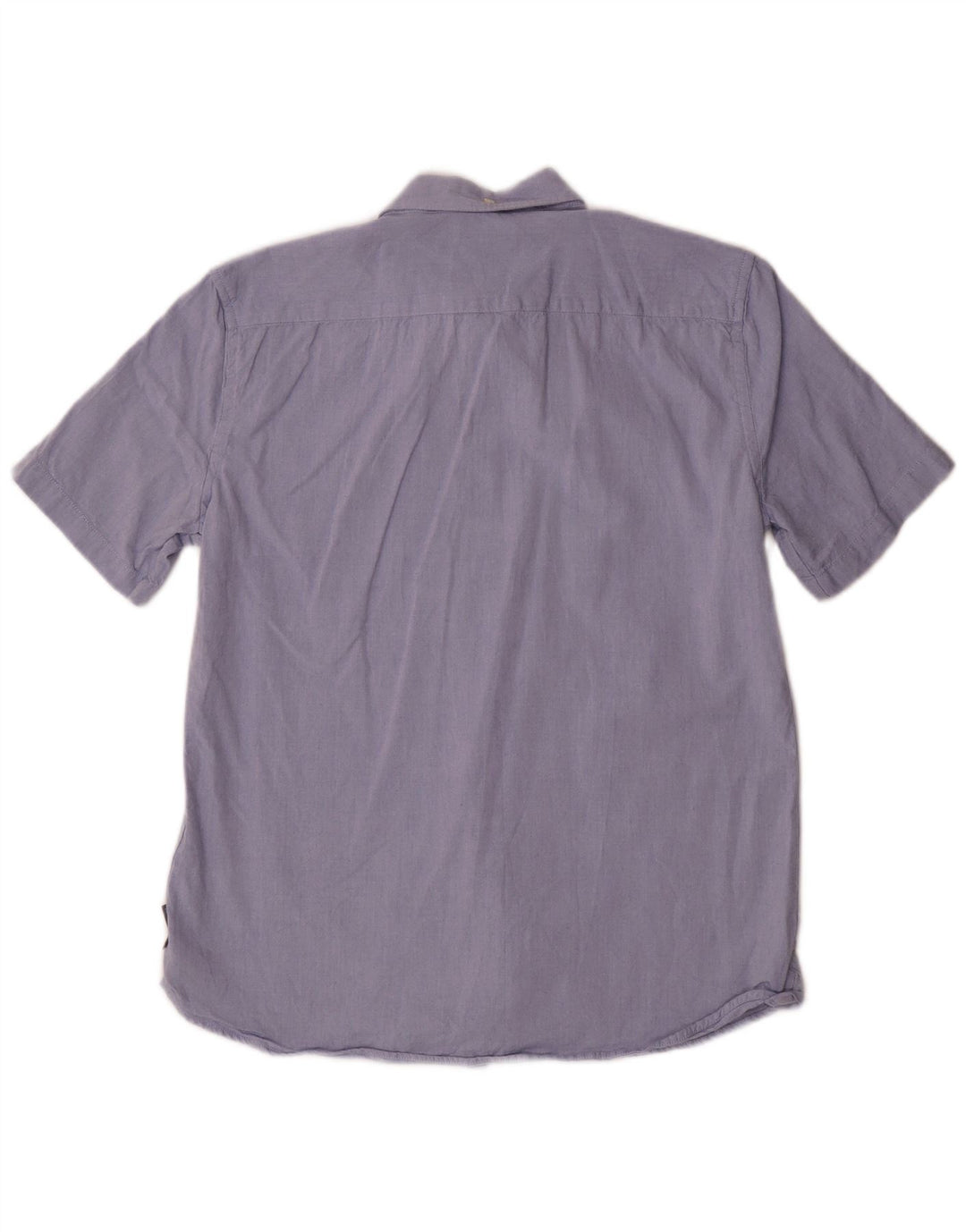 Camicia a maniche corte da uomo French Connection in cotone blu medio