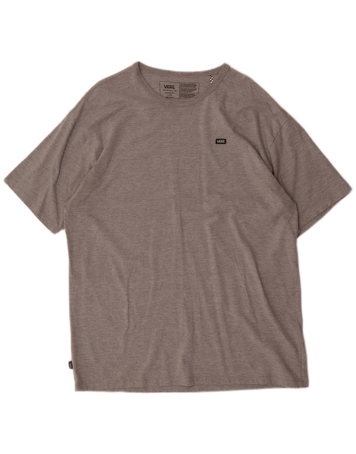 T-shirt da uomo vestibilità classica VANS Top XL in cotone grigio