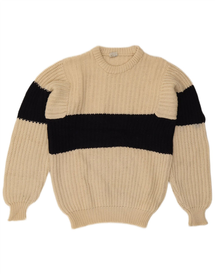 Maglione girocollo da uomo Ocean Star IT 48 Colorblock beige medio
