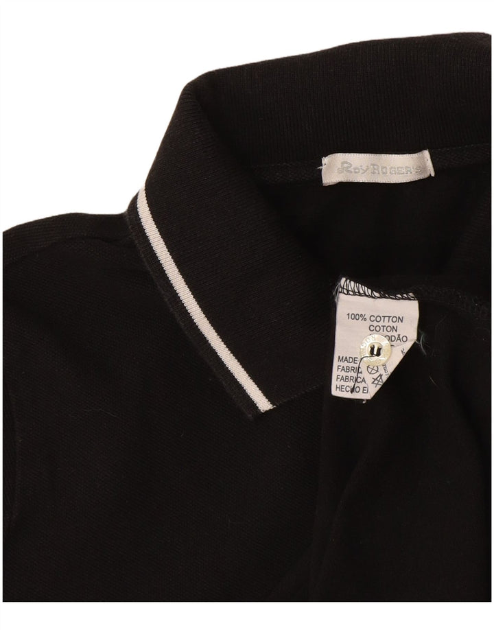 Polo da donna Roy Rogers UK 12 cotone nero medio