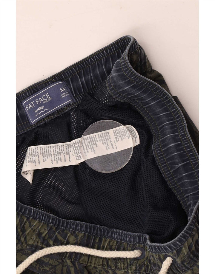 Pantaloncini da bagno da uomo Fat Face Poliestere floreale verde medio