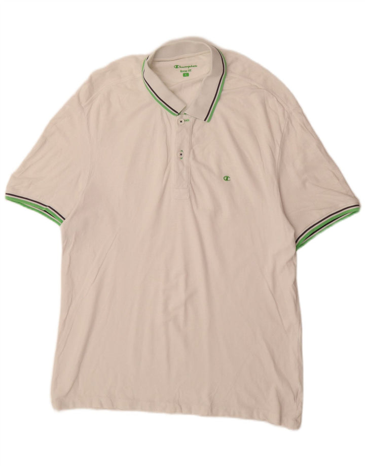 Polo da uomo con vestibilità Heritage CHAMPION XL bianca