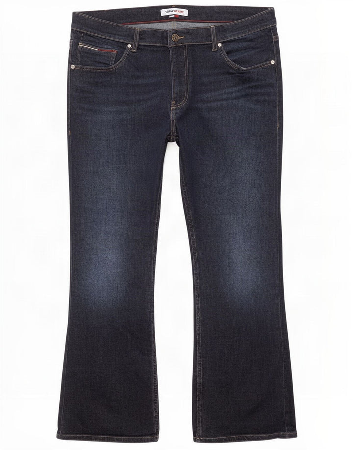 Tommy Hilfiger Donna Ryan Regular Bootcut Jeans W38 L30 Blu Navy Cotone