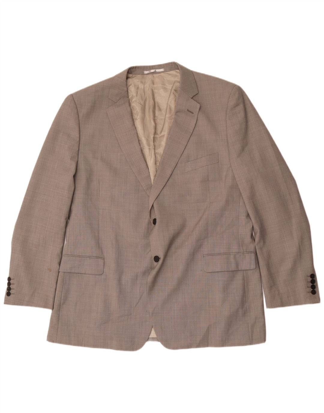 Giacca blazer a 2 bottoni Marks & Spencer da uomo UK 48 2XL lana grigia