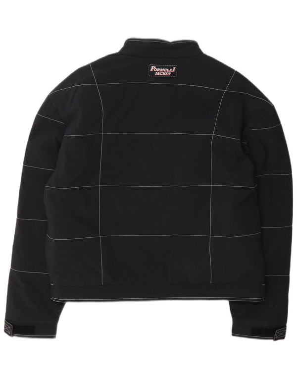 Giacca da corsa grafica da uomo Parmalat Formula Uno UK 42 XL blu navy a quadri