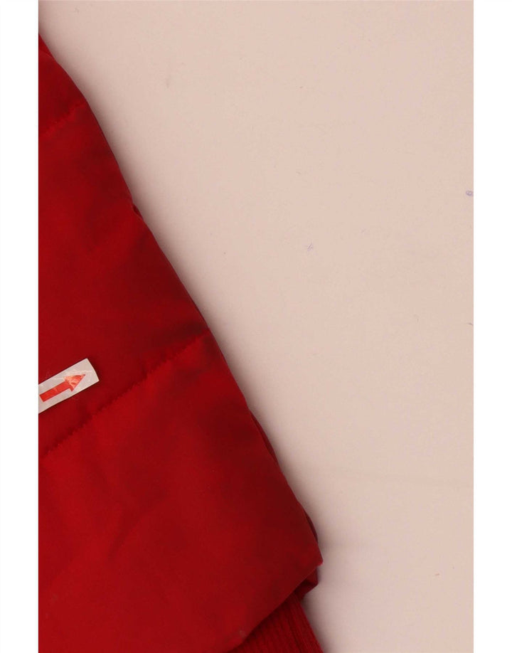 Giacca imbottita con cappuccio da uomo Marks & Spencer UK 38 Medium Red Colourblock