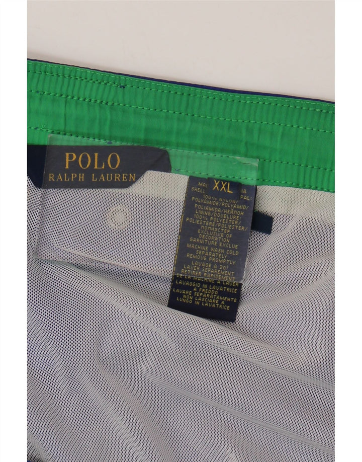 Pantaloncini da bagno da uomo Polo Ralph Lauren 2XL nylon blu