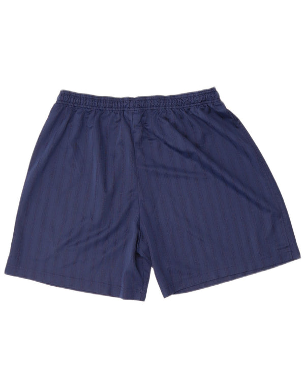 Pantaloncini sportivi Umbro da uomo XL blu navy gessato in poliestere