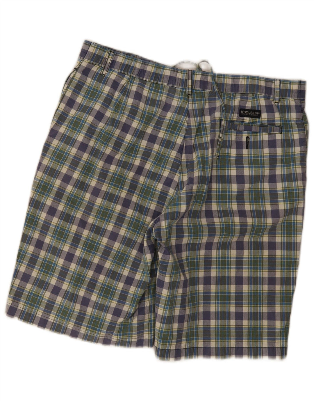 Pantaloncini chino regolari da uomo Woolrich W38 XL in cotone scozzese multicolore