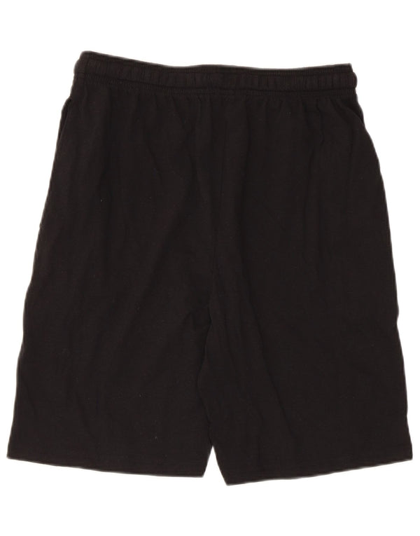 Pantaloncini sportivi regolari con grafica Umbro da uomo in cotone nero medio