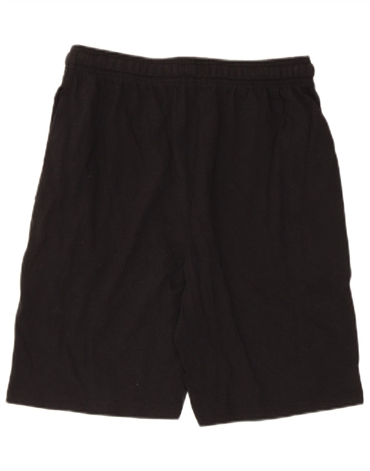 Pantaloncini sportivi regolari con grafica Umbro da uomo in cotone nero medio