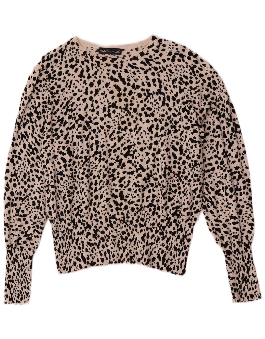 Maglione maglione con scollo a barca da donna Marks & Spencer UK 14 Beige medio
