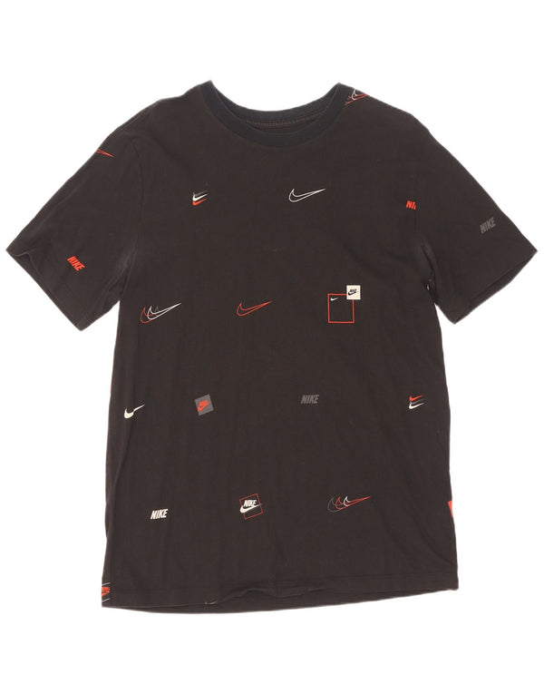 T-shirt grafica da uomo Nike Top grande in cotone nero