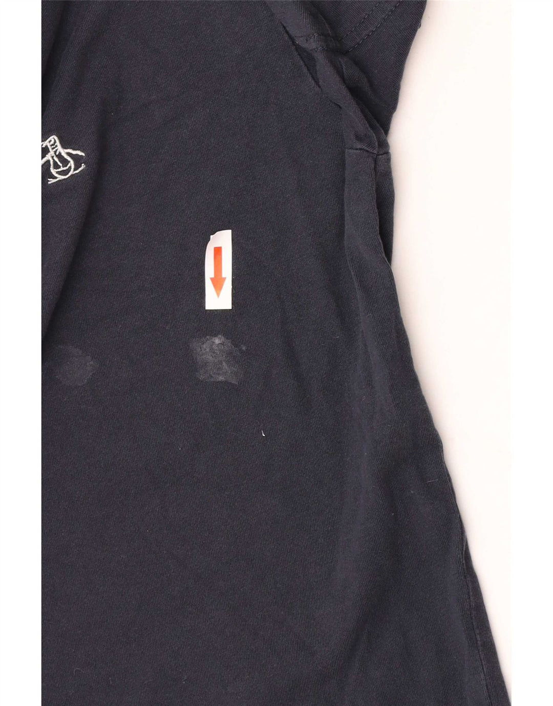 T-shirt da uomo a maniche corte con vestibilità regolare Penguin Top in cotone blu navy medio