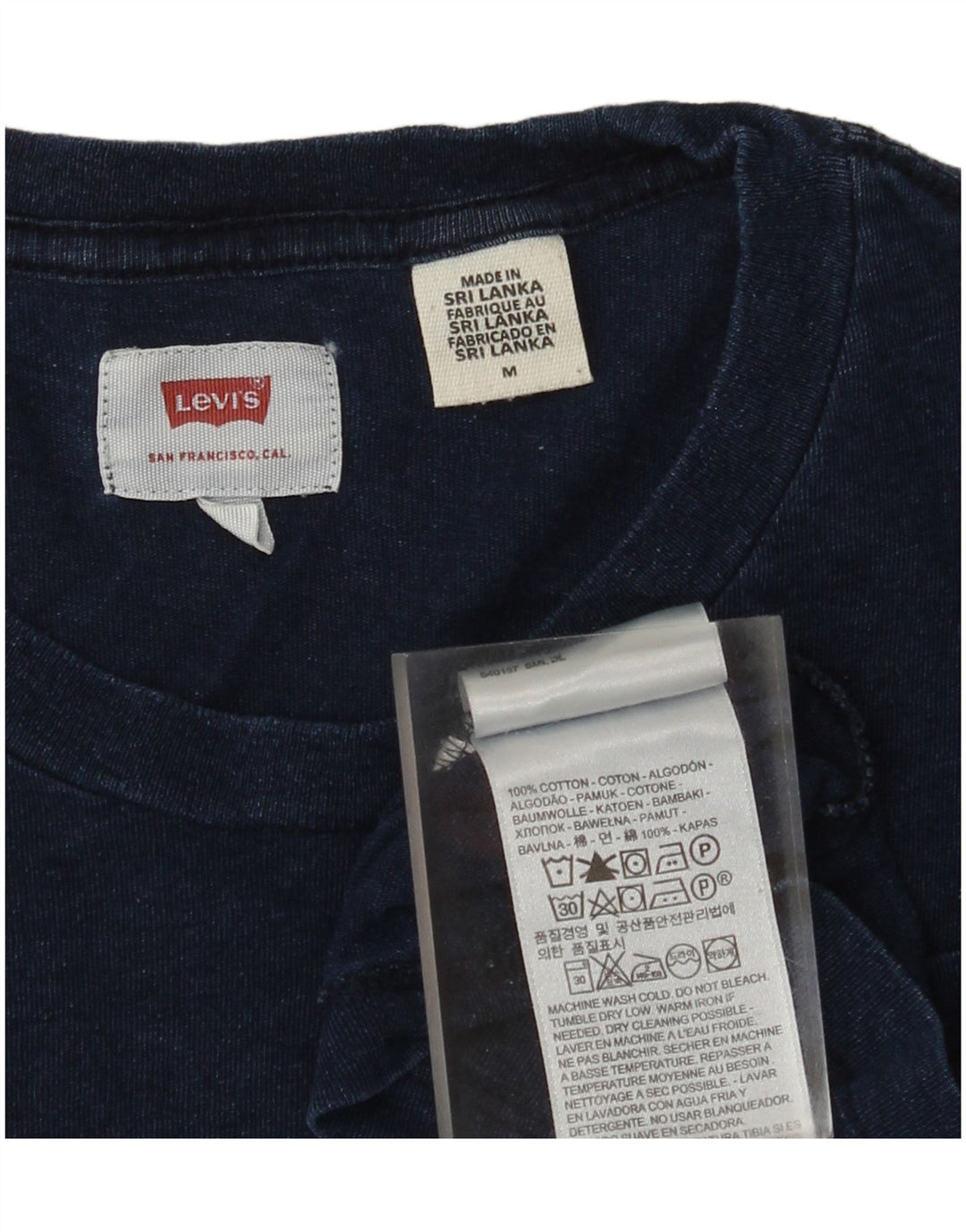T-shirt da uomo Levi's Top in cotone blu navy medio