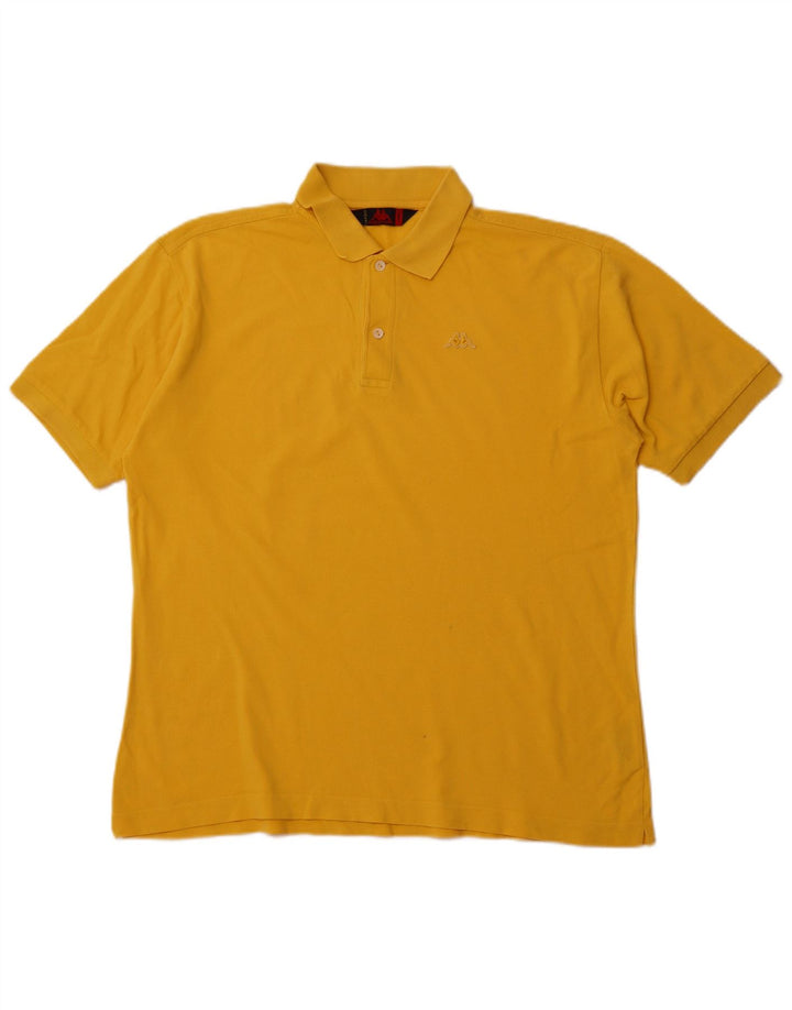 Polo Uomo KAPPA Large in Cotone Giallo